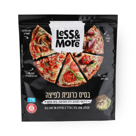 Pizza cauliflower base Less&More frozen