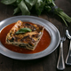 Delicatessen Spinach and cheeses lasagna