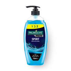 Palmolive For Men Sport 3 in 1 Shower Gel for body, face & hair.