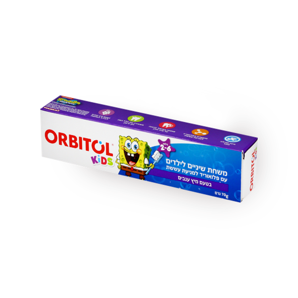 Orbitol children's toothpaste Bob sponge grape juice  flavored