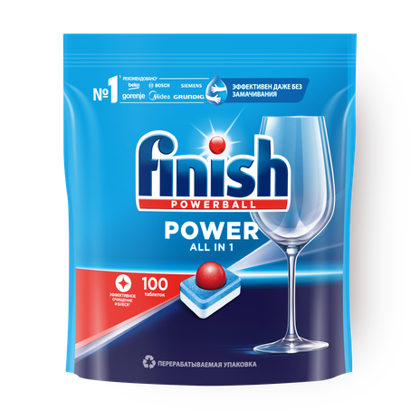 Таблетки для посудомоечных машин Finish Power All in 1