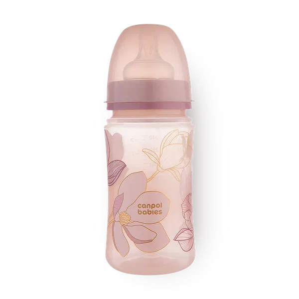 Бутылочка для кормления Canpol Babies Easy Start 35/240 антиколиковая с широким горлышком с рождения розовая
