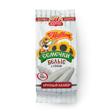 Семечки белые «От Мартина» с солью крупный калибр, 150 г — купить с ...