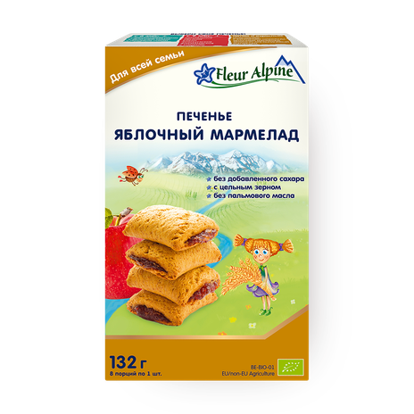 Печенье Fleur Alpine яблочный мармелад