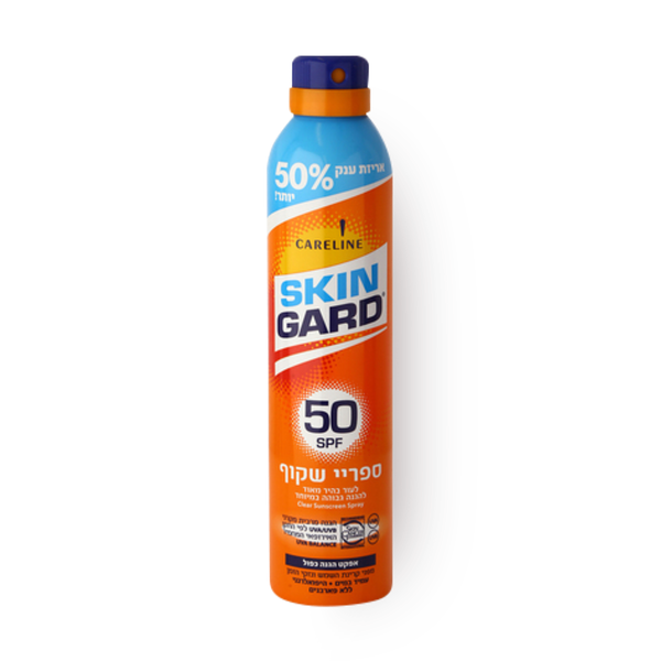 סקינגארד ספריי שקוף 50 SPF