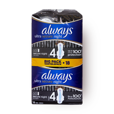 Always Ultra secure night sanitary pads