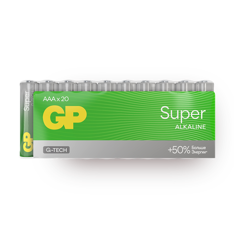 Батарейки алкалиновые GP Super AAA