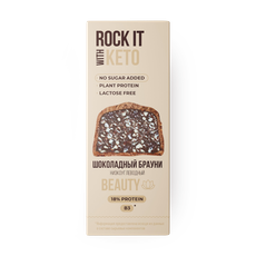 Батончик протеиновый Rock It With Keto шоколадный брауни без сахара, 40 ...