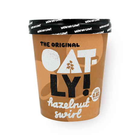 Мороженое безлактозное овсяное Завиток Oatly! с фундуком