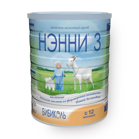 Смесь молочная на козьем молоке сухая «Нэнни» 3 с 12 месяцев