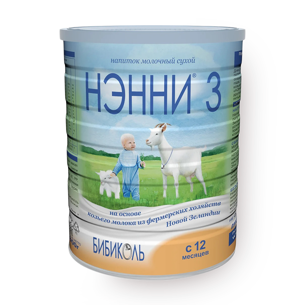 Смесь молочная на козьем молоке сухая «Нэнни» 3 с 12 месяцев