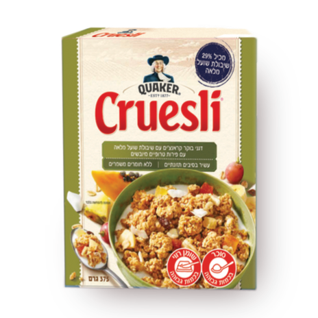 Cruesli oatmeal tropical fruits