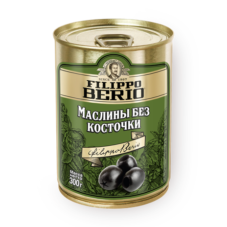 Маслины Filippo Berio без косточки
