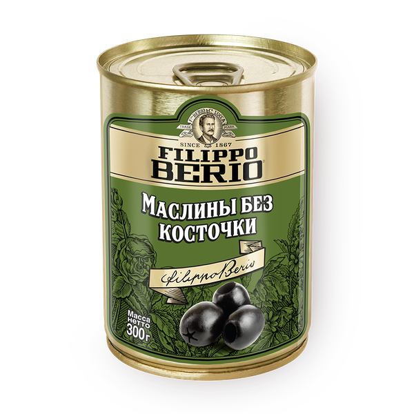 Маслины Filippo Berio без косточки