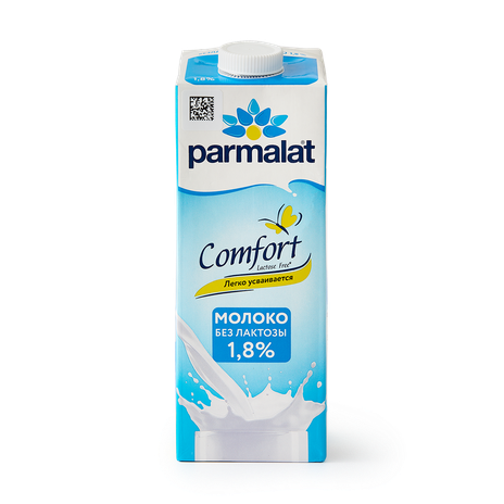 Молоко безлактозное 1,8% Parmalat Comfort ультрапастеризованное, 1 л ...