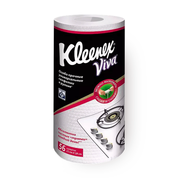 Салфетки универсальные Kleenex Viva особо прочные