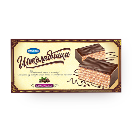 Торт вафельный «Коломенский» «Шоколадница» классическая