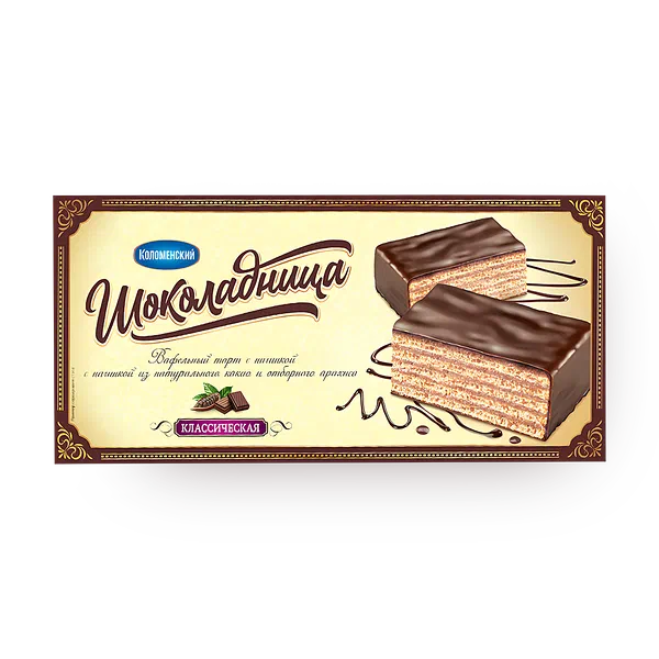 Торт вафельный «Коломенский» «Шоколадница» классическая