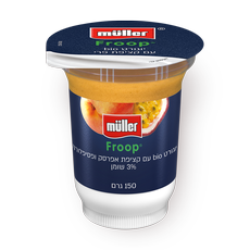 Muller Froop Passionfruit and peach yogurt 3%