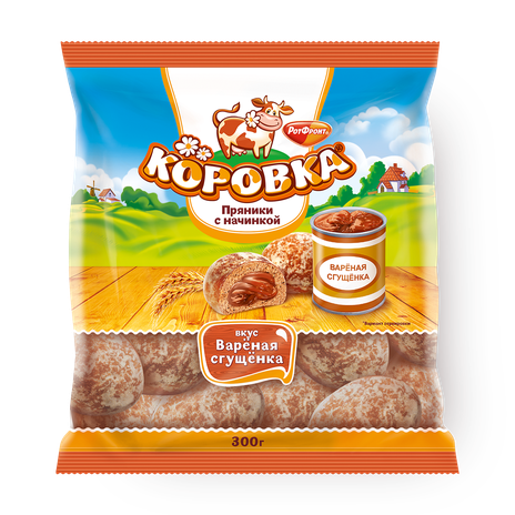 Пряники «Коровка» с варёной сгущёнкой, 300 г — купить с доставкой из ...