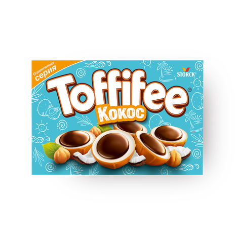 Конфеты Кокос Toffifee, 125 г — купить с доставкой из Яндекс Лавки