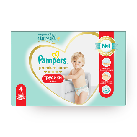 Подгузники-трусики Pampers Premium Care Pants Maxi 9-15 кг