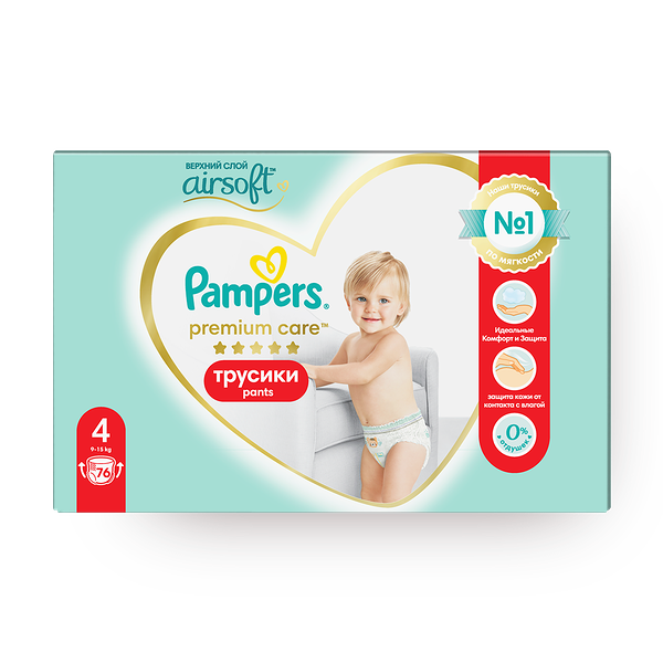 Подгузники-трусики Pampers Premium Care Pants Maxi 9-15 кг