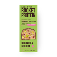 Батон­чик Rock It With Rocket Protein фисташ­ка-клюква