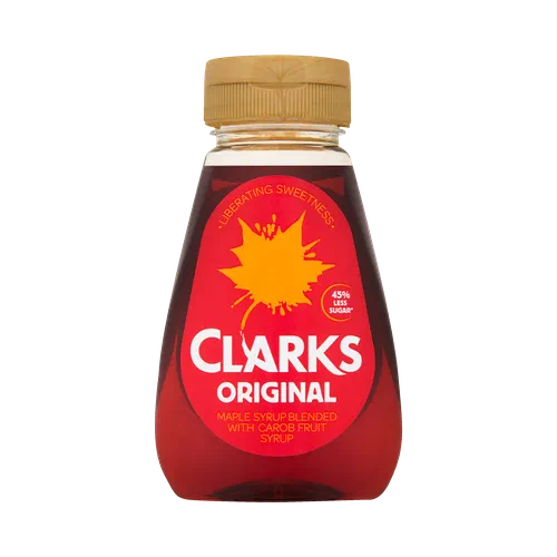 Clarks Original Maple Syrup Blended with Carob Fruit Syrup 180 ml