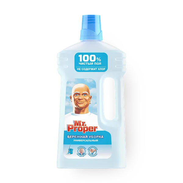 Моющая жидкость для полов и стен Mr. Proper
