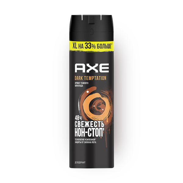 Дезодорант Axe Dark Temptation тёмный шоколад