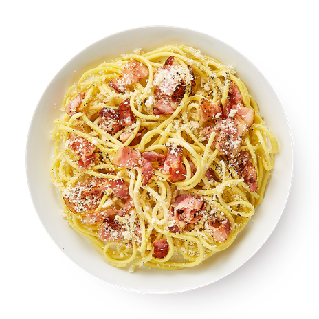 Карбонара спагетти с беконом в сливках большая порция «Из Лавки», 400 г ...