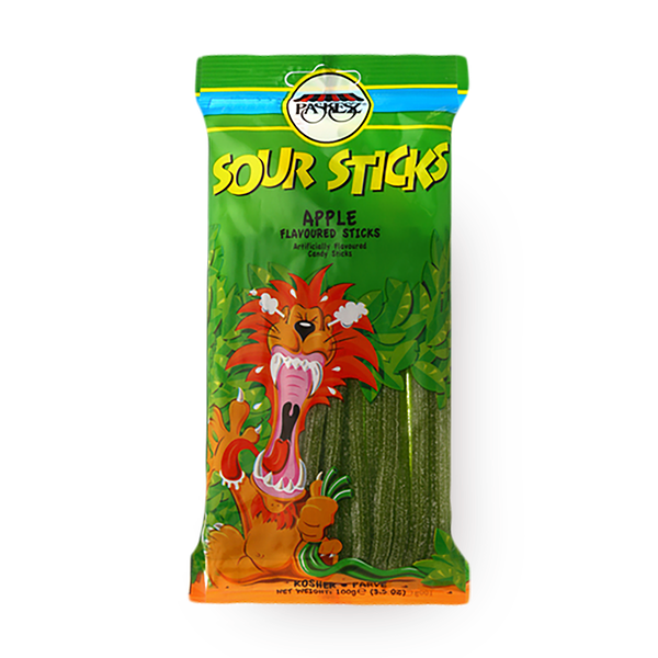 Sour Sticks apple flavored sour candies