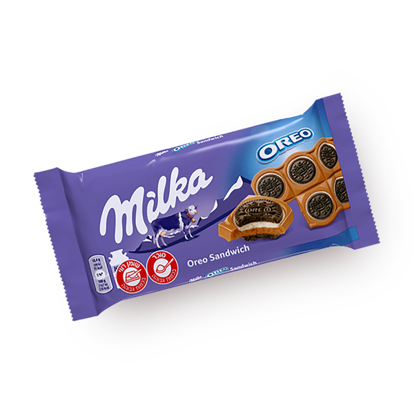 Milka chocolate Oreo sandwich