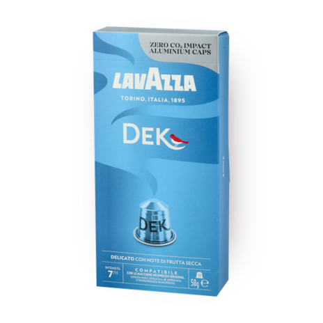 Lavazza Rico decaffeinated coffee capsules strength grade 7