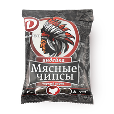 Чипсы из индейки с черным перцем Дымов