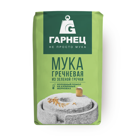Мука гречневая «Гарнец» из зелёной гречки