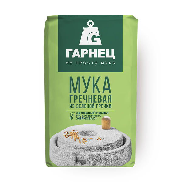 Мука гречневая «Гарнец» из зелёной гречки