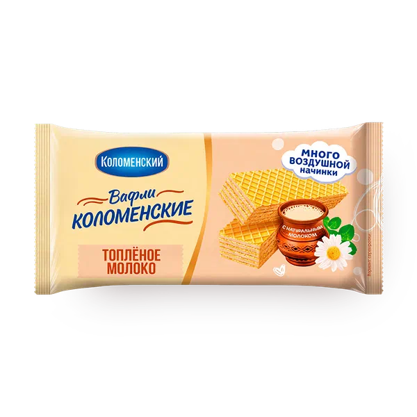 Вафли «Коломенский» топлёное молоко