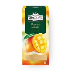 Чай чёрный Ahmad Tea Mango Magic с ароматом манго в пакетиках 25 шт ...