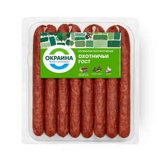 Колбаски Охотничьи «Окраина» полукопчёные, 320 г — купить с доставкой ...