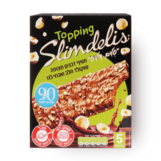 Slimdelis Cereal snack coated in milk chocolate and hazelnuts