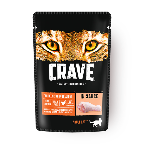 Влажный корм кошек Crave курица в соусе
