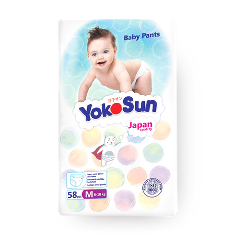 Подгузники-трусики YokoSun размер М (6-10 кг)