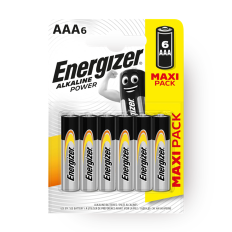 AAA6 Energizer Batteries Alkaline Power