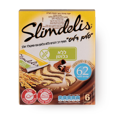 Slimdelis Gluten free cereal snack for kids coated in milk chocolate