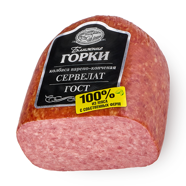 Колбаса сервелат «Ближние Горки» варёно-копчёная