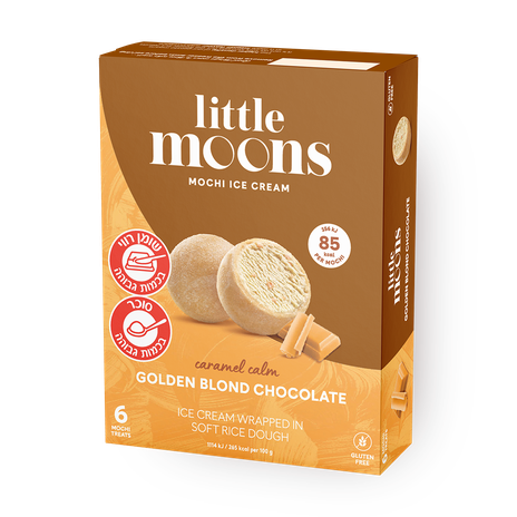 Mochi ice cream golden blond choocolate