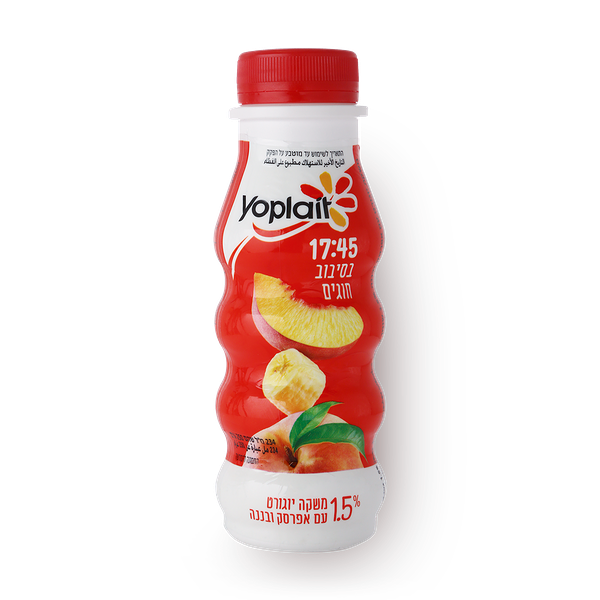 Yoplait Peach banana drinkable yogurt 1.5%