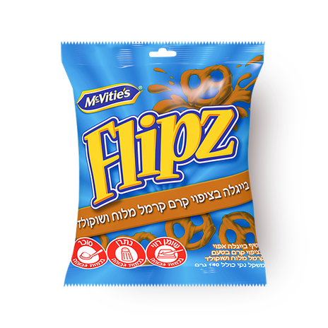 Flipz chocolate and Salted caramel covered pretzels